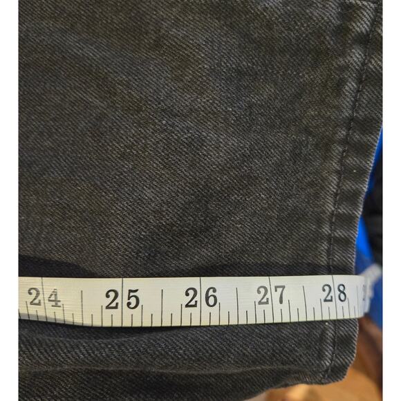 Madewell Low Slung Straight Button Fly Jeans Black Kent Wash sz 24 - Picture 10 of 10